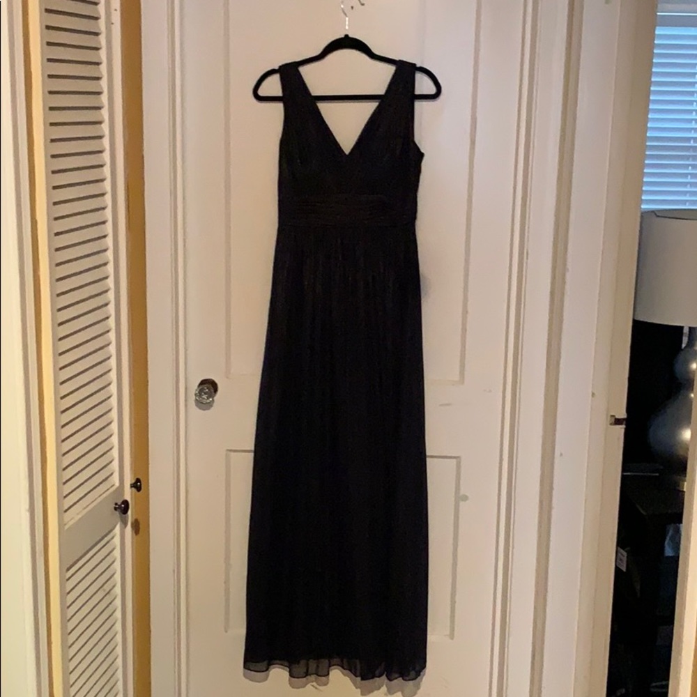 Long navy gown